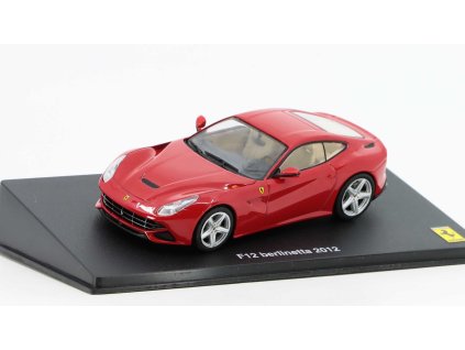 Ferrari F12 Berlinetta 2012 - 1:43 - časopis s modelem  Ferrari F12 Berlinetta 2012 - kovový model auta
