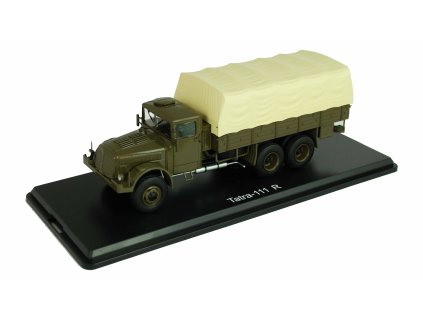 Tatra 111 R valník s plachtou - SSM Start Scale Models časopis s modelem  Tatra 111 R valník s plachtou - kovový model auta