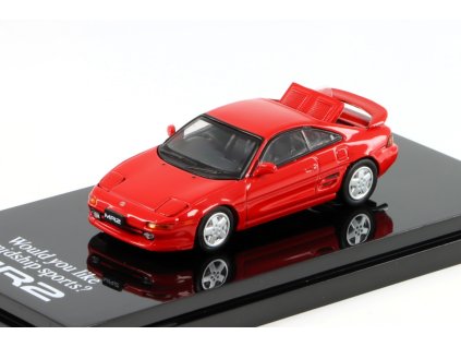 Toyota MR2 SW20 GT-S 1993 červená 1:64 - Hobby Japan  Toyota MR2 - kovový model