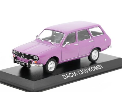Dacia 1300 Kombi 1:43 - Legendární automobily minulé éry časopis s modelem #28  Dacia 1300 Combi - kovový model auta 1/43