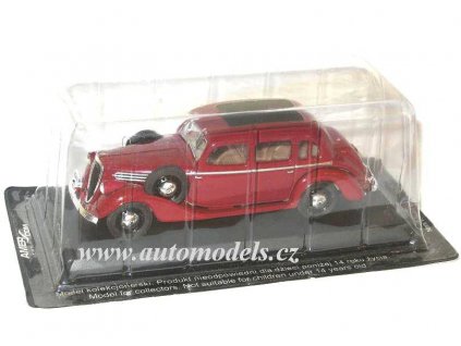 03 Časopis s modelem  - Škoda Superb 913 1938 - BAZAROVÉ ZBOŽÍ  Časopis s modelem Škoda Superb 913 1938 - kovový model auta