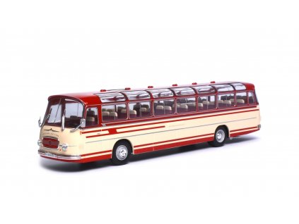 Setra S14 - 1966 autobus 1:43 IXO Models časopis s modelem  Setra S 14 1966  autobus - IXO Models - kovový model  autobusu