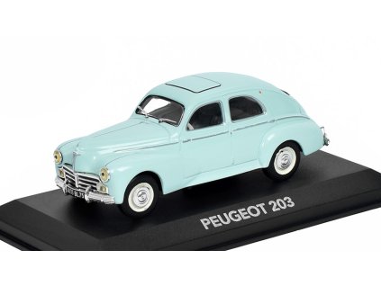 Peugeot 203 1:43 - Atlas časopis AutoModels s modelem  Peugeot-203 - kovový model auta