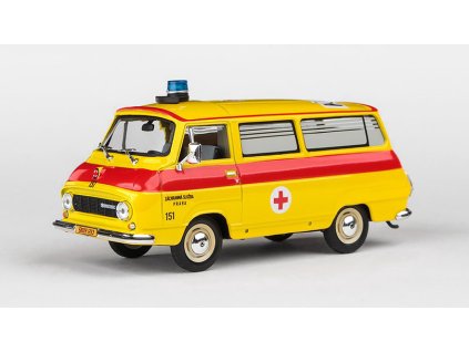 Škoda 1203 sanitka záchranka - 1974 1:43 Abrex  Škoda 1203 - kovový model auta