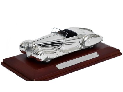 Delahaye 185 Figoni Falaschi 1:43 - Silver Cars - Atlas časopis s modelem  Delahaye 185 Figoni Falaschi - kovový model auta