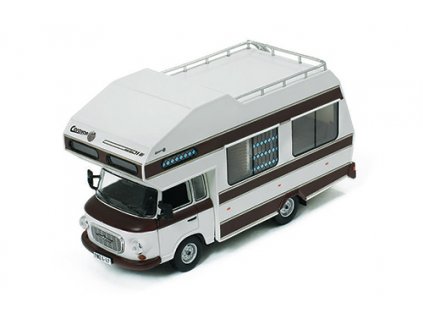 Barkas B1000 camper 1973 1:43 - IST models časopis s modelem  Barkas B1000 camper 1973 - IST models