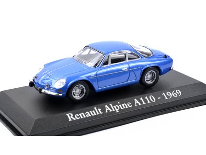 Renault Alpine A110 1969 1:43 - časopis s modelem  Renault Alpine A110 - 1969 - kovový model auta