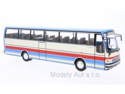 Setra S215 HD 1976 autobus - časopis s modelem  IXO Models 1/43  Setra S215 HD 1976 autobus - IXO Models - kovový model  autobusu