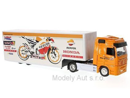 Mercedes-Benz Actros Repsol Honda Team 1:43 - New Ray  Mercedes Actros - kovový model