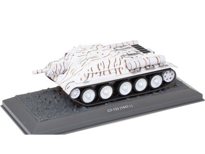 SU-122 1:43 tank časopis s modelem  SU 122 1943 - kovový model tanku