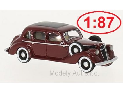 Škoda Superb 913 1938 1:87 - BoS-Models časopis s modelem  Škoda Superb 913 1938 - kovový model auta