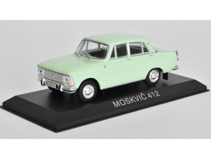 Moskvič 412 1:43 - Legendární automobily minulé éry časopis s modelem #50  Moskvič 412 - kovový model auta
