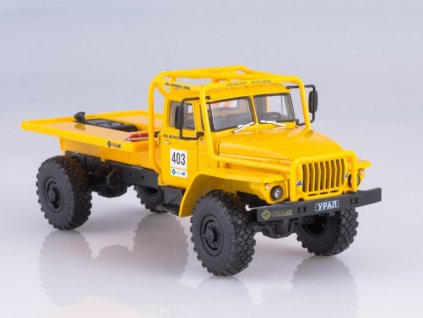 URAL-43206 TRAK-TRIAL 1:43 Kultovní auta SSSR - Náklaďáky časopis s modelem  URAL 43206 TRAK TRIAL - kovový model auta