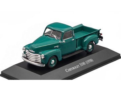 Chevrolet 3100 Pick-up 1958 1:43 - DeAgostini časopis s modelem  Chevrolet 3100 Pick-Up 1958 - kovový model auta
