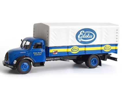 Magirus Deutz S6500 Truck Edeka Telonato 1956 1:43 DeAgostini časopis s modelem  Magirus Deutz S6500 Truck Edeka Telonato 1956 - kovový model