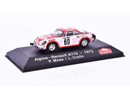 Renault Alpine A110 #60 - 1972 1:43 Atlas časopis s modelem  Renault Alpine A110 - kovový model auta 1:43