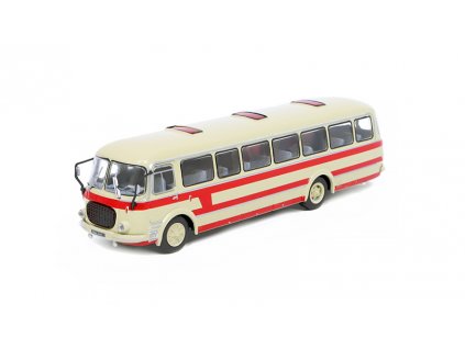 Škoda 706 RTO 1:72 Kultovní autobusy minulé éry časopis s modelem #3  ŠKODA 706 RTO - kovový model autobusu