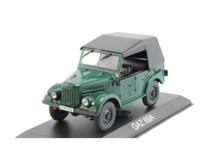 GAZ-69A 1:43 - DeAgostini časopis s modelem  GAZ 69A ( GAZ-69 ) - kovový model auta