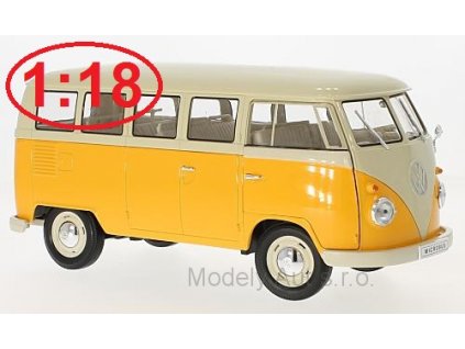 VW T1 Bus - 1963 1:18 - Welly časopis s modelem  VW T1 Bus 1:18 Welly