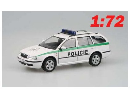 Škoda Octavia Combi Tour policie 1:72 - Abrex  Škoda Octavia Combi Tour policie - kovový model auta