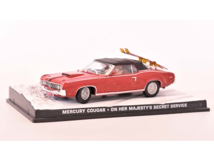Mercury Cougar 1970 James Bond model s figurkami 1:43 - časopis s modelem  Mercury Cougar - kovový model