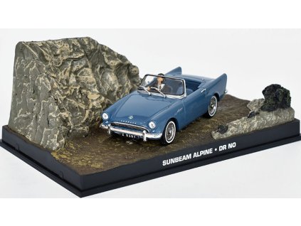 Sunbeam Alpine Spider James Bond 1:43 časopis s modelem  Sunbeam Alpine Spider - kovový model auta