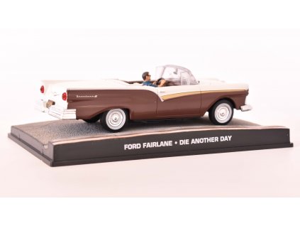 Ford Fairlane 500 Skyliner 1957 James Bond 1:43 časopis AutoModels s modelem  Ford Fairlane Skyliner - kovový model auta