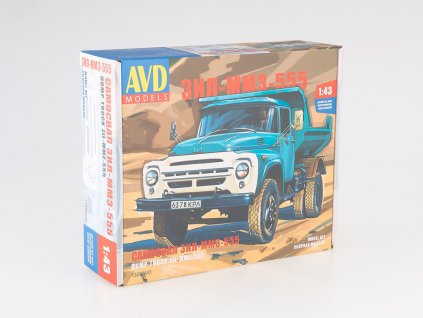 ZIL-MMZ-555 1:43 - časopis AutoModels s montážní sadou AVD KIT  ZIL MMZ 555 - stavebnice AVD