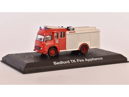Bedford TK Fire Appliance 1:72 Atlas časopis AutoModels s modelem  Bedford TK Fire Appliance - kovový model auta