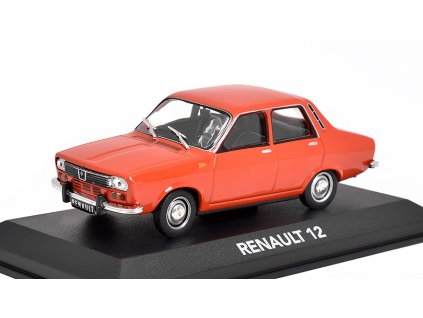 Renault 12 1970 1:43 - Atlas časopis s modelem  Renault 12 - kovový model auta