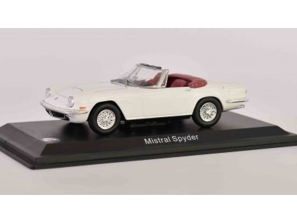 Maserati Mistral Spyder 1964 1:43 časopis s modelem  Maserati Mistral Spider - kovový model auta