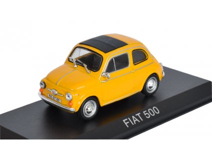 Fiat 500 1:43 Legendární Automobily minulé éry časopis s modelem #62  Fiat-500 - kovový model auta