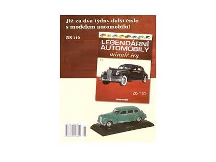 ZIS 110 1:43 - Legendární Automobily minulé éry časopis s modelem #63  ZIS-110 - kovový model auta