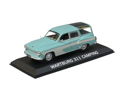 Wartburg 311 Camping 1:43 - DeAgostini Legendás Autói časopis s modelem  Wartburg 311 Camping - kovový model