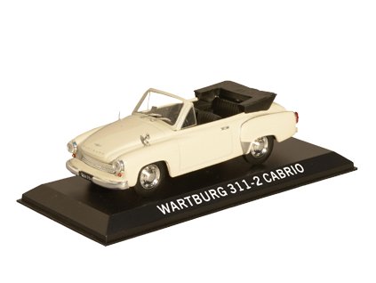Wartburg 311-2 Cabrio 1:43 - DeAgostini Legendás Autói časopis s modelem  Wartburg Cabrio - kovový model