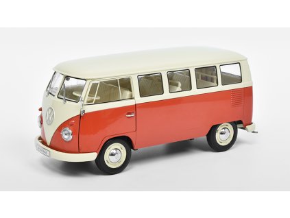 VW T1 Bus 1963 1:18 - Welly  Volkswagen T1 Bus - kovový model auta