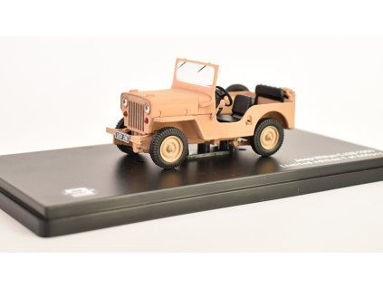 Jeep Willys CJ3B Cabriolet 1953 1:43 - TRIPLE9  Jeep Willys CJ3B Cabriolet - kovový model auta