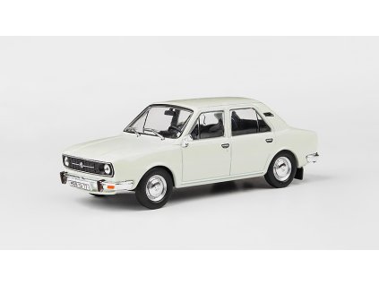 Škoda 105L 1977 Bílá Ledová 1:43 - Abrex  Škoda 105 L 1977 1:43 - Bílá Ledová - kovový model auta