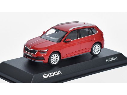 Škoda KAMIQ červená 1:43  Škoda KAMIQ červená - model auta