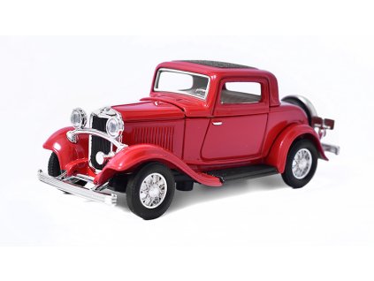 Ford 3-Window Coupe 1932 červená 1:43 - Lucky Die Cast  Ford 3 Window Coupe - kovový model auta