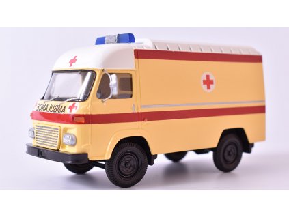 AVIA-A21F Ambulance 1:43 - Vector-models časopis s modelem  AVIA A21F Ambulance - kovový model