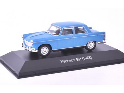 Peugeot 404 - 1968 1:43 časopis s modelem  Peugeot-404 1968 - kovový model auta