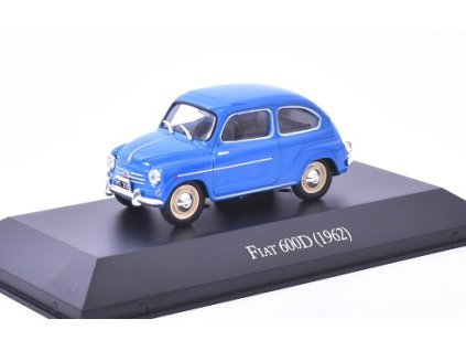 Fiat 600D 1962 1:43 - časopis s modelem  Fiat 600D 1962 - kovový model auta