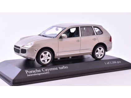 Porsche Cayenne turbo 2002 1:43 - Minichamps časopis s modelem  Porsche Cayenne turbo 2002 - kovový model auta