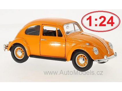 VW Kafer Beetle Brouk 1:24 Lucky Die Cast časopis s modelem  Volkswagen Kafer - kovový model auta