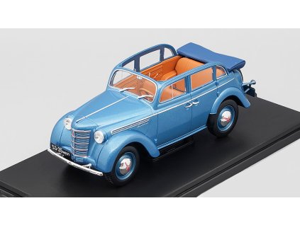 Moskvič 400-420A Cabriolet 1949 1:24 - Hachette časopis s modelem  Moskvich 400 420A - kovový model auta