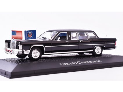 Lincoln Continental 1:43 Atlas Prezidentská auta časopis smodelem BAZAROVÉ ZBOŽÍ  Lincoln Continental - kovový model auta