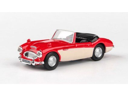 Austin Healey Open Top červený/bilý 1:43 - Cararama  Austin Healey Open Top - kovový model