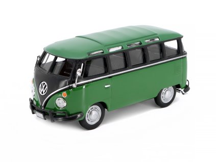 Volkswagen T1 Samba Minibus 1962 1:43 - Cararama  VW Samba 1962 minibus - kovový model auta