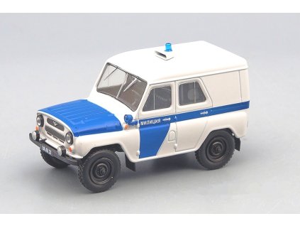 UAZ-469 PPS Milicia 1:43 - Autolegendy SSSR časopis s modelem #4 spec. číslo  UAZ 469 Milicia - kovový model auta